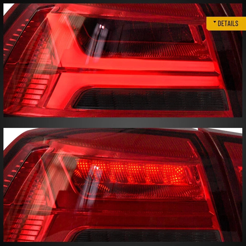 PAIR RED LED TAIL LIGHTS LAMP FOR MITSUBISHI LANCER/EVO X 2008-2017 W/SEQUENTIAL