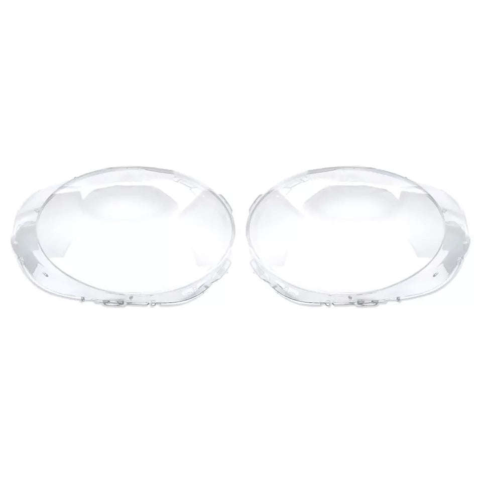 FOR BMW MINI F56 3 DOOR COOPER 11-15 PAIR LEFT RIGHT HEADLIGHT LENS CLEAR COVER