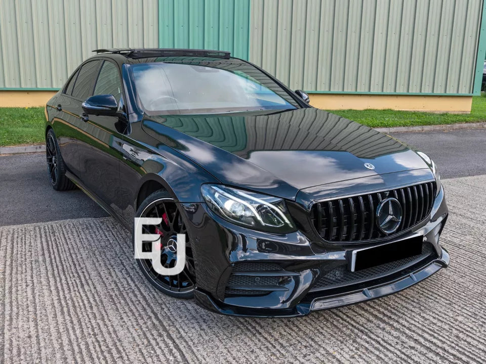 FOR MERCEDES E CLASS W213 A238 C238 AMG SPORTS E63 LOOK FRONT SPLITTER LIP 16-18