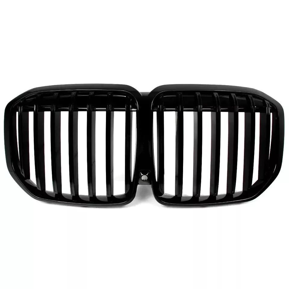 FOR BMW X7 G07 MP STYLE FRONT SINGLE SLAT KIDNEY GRILL GRILLE GLOSS BLACK