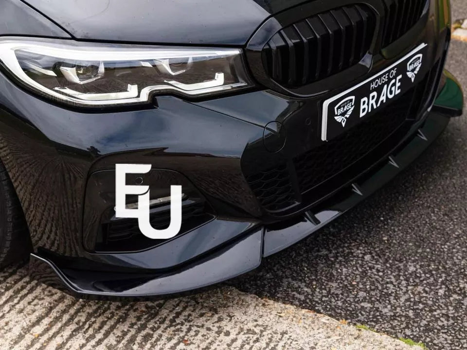 FOR BMW 3 SERIES G20 BODY KIT BODYKIT FRONT SPLITTER LIP SIDE SKIRT REAR DIFFUSER W/ LIGHT