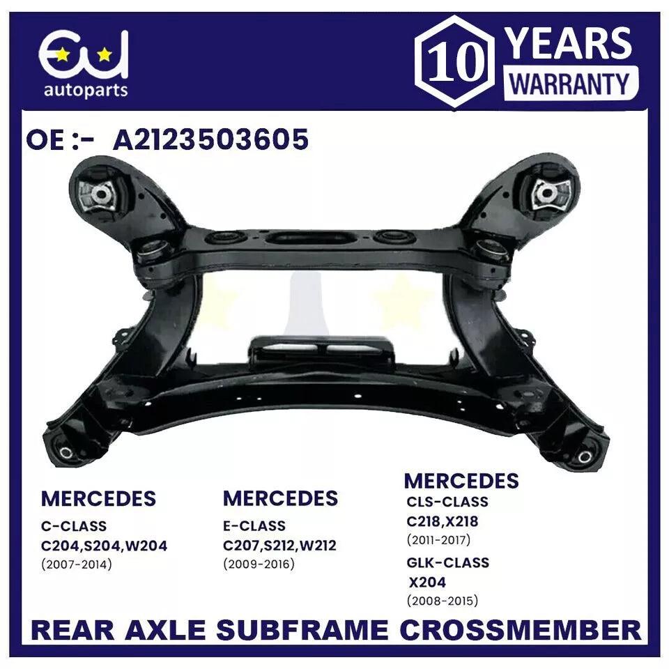 REAR AXLE SUBFRAME CROSSMEMBER FOR MERCEDES E-CLASS C207 S212 W212 2009-16 BOLTS