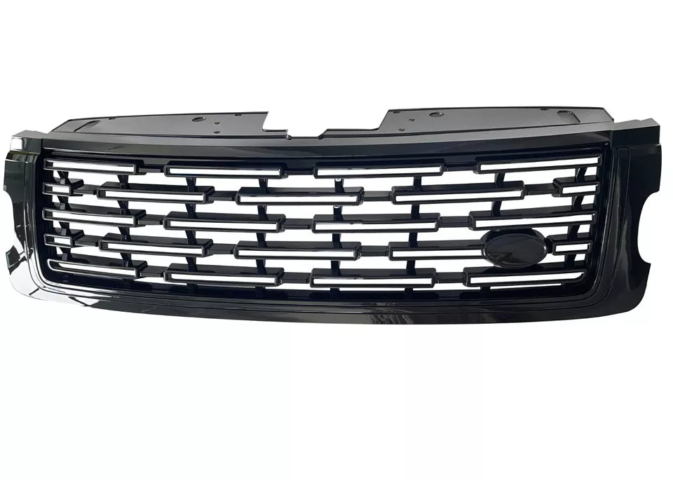 FOR RANGE ROVER L405 VOGUE 18-21 UPGARADE TO 2023 GLOSS BLACK FRONT GRILL GRILLE