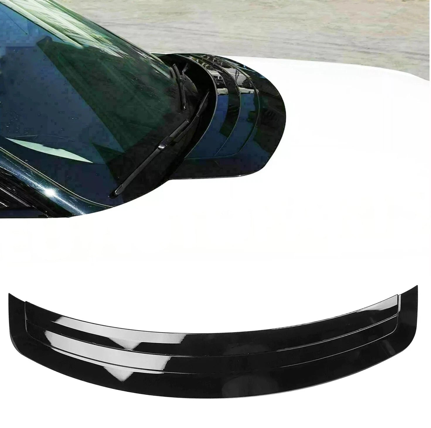 FOR RANGE ROVER VOGUE L405 BONNET HOOD VENT GRILL TRIM GLOSS BLACK 2013-2018
